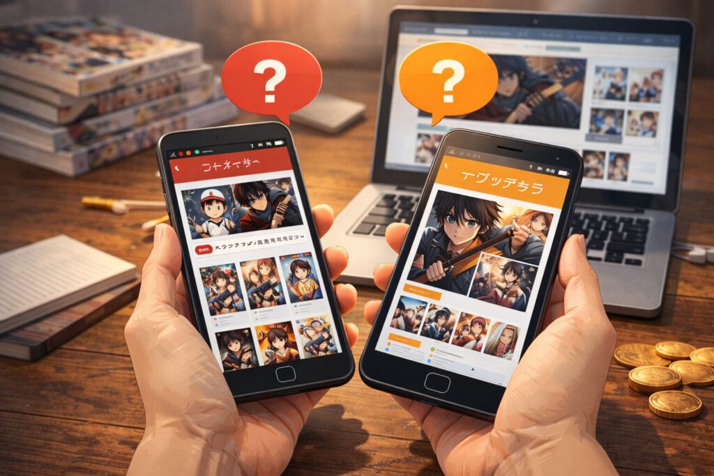 漫画アプリはどうなの?のイメージ画像