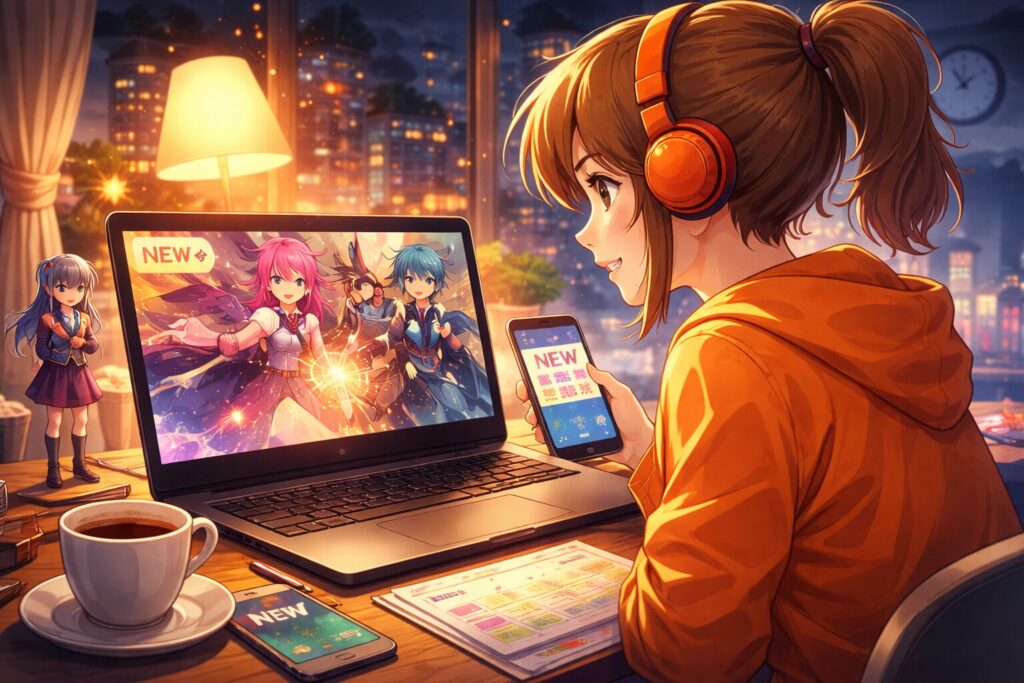 新作アニメと最速配信で比較するのイメージ画像