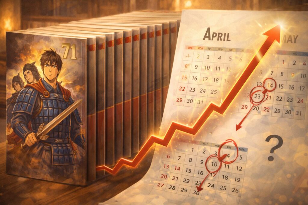 最新巻と連載ペースのイメージ画像